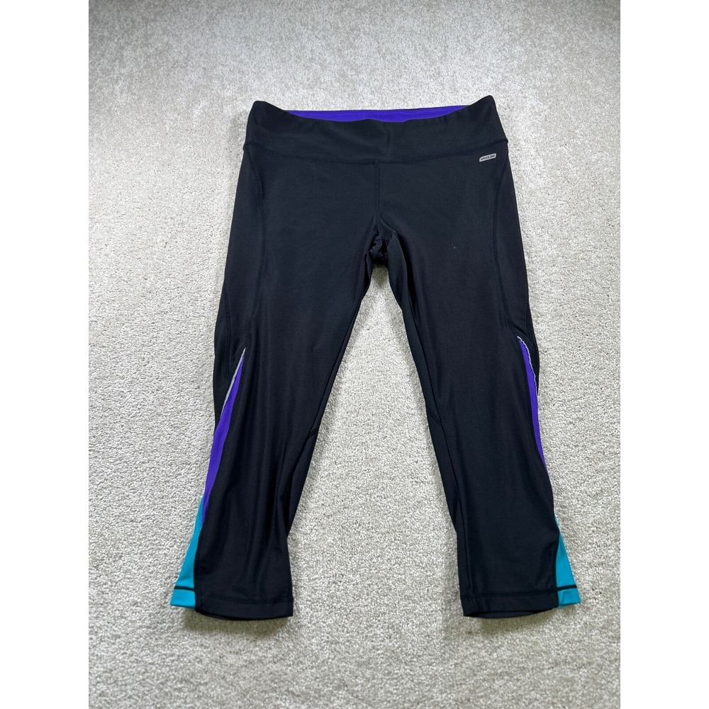 XPBX Pro Womens Size L Black Speed-Dri Capri Leggings
